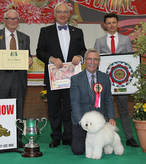 Mr R Smith & Mr M Coad Pamplona The Real Mccoy with BIS judge Mr W Brown-Cole & Mr A Foulston (Chairman) 